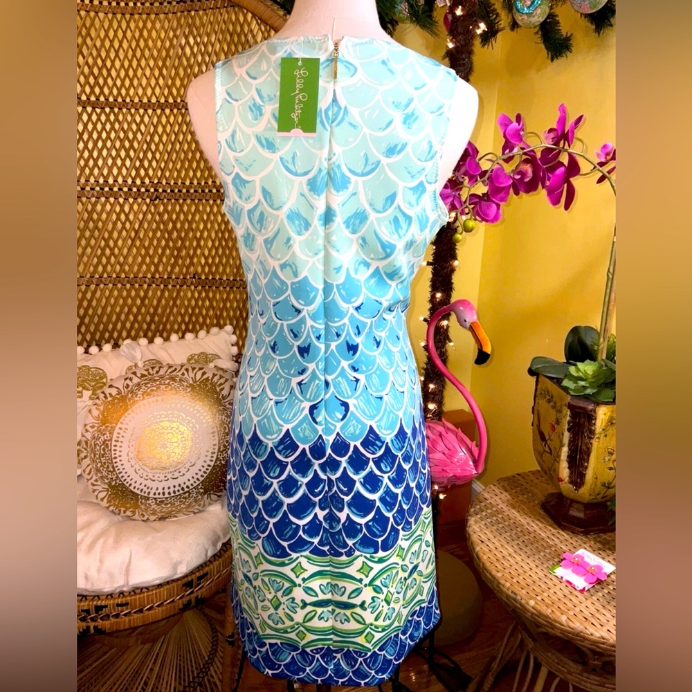 Lilly Pulitzer NWT Perla Dress 🧜♀️ Scale Back Size M 🦄 - Picture 4 of 11